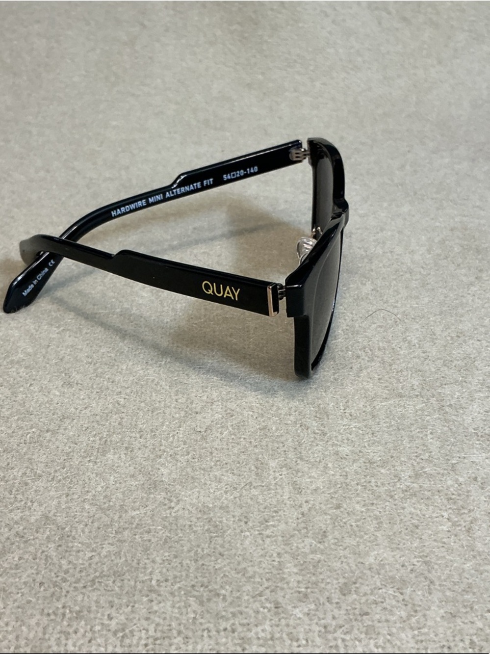 Quay Australia Black Sunglasses with Gold Logo